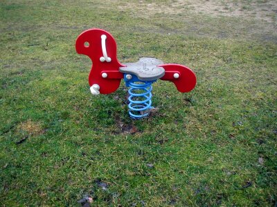 Rocking horse playground game device
