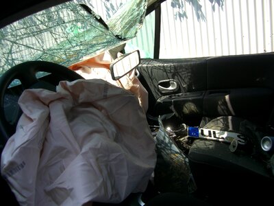 Steering wheel airbag bag