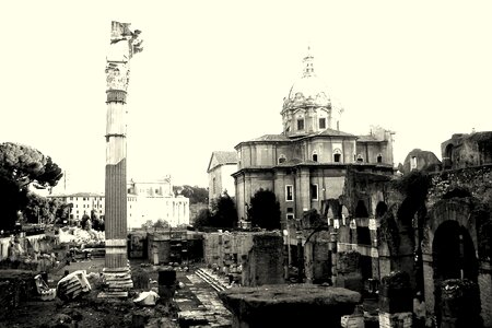 The roman forum rome the ruins of the