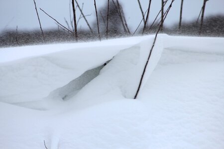 Snow cold snowdrift