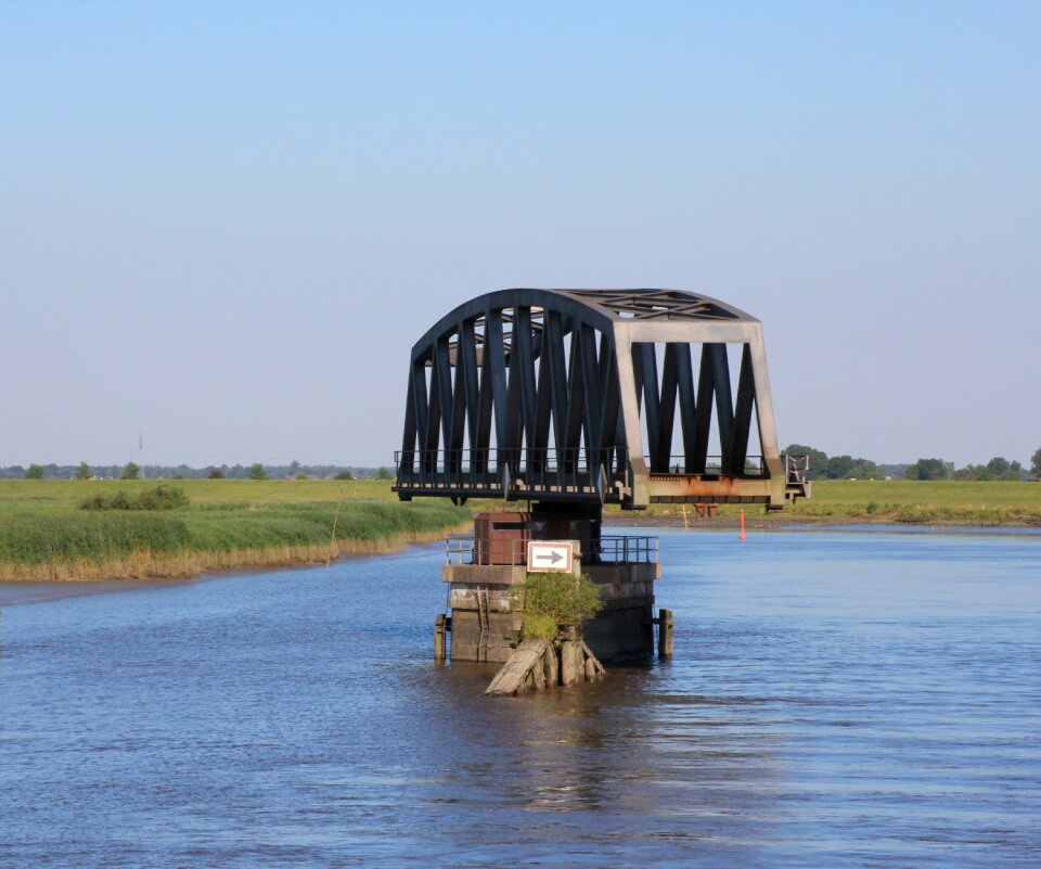 Swing bridge railway bridge eider bridge