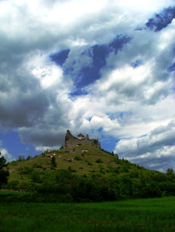 Castle cloud mountains