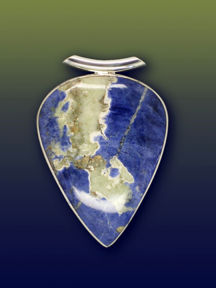 Silver jewelry bluish violet
