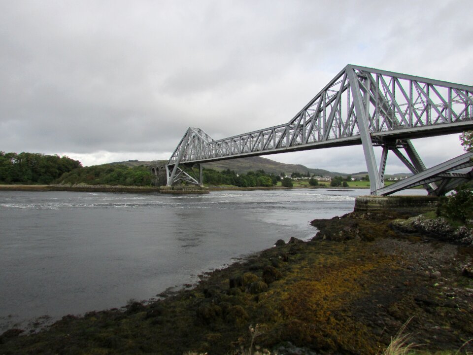 Iron bridge steel bridge river bridge