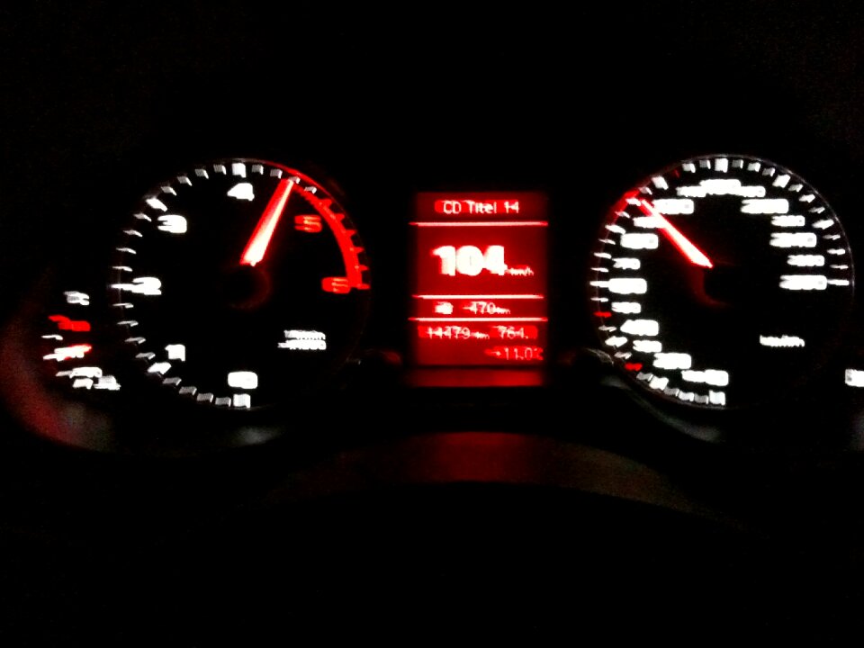 Night drive highway bad vista
