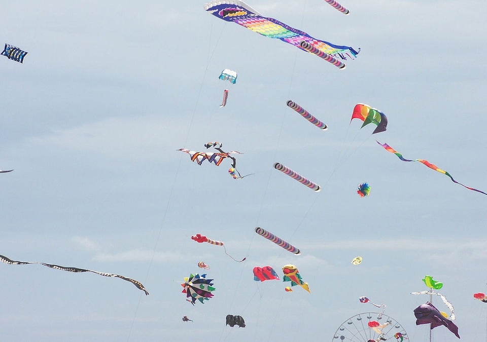 Flying wind outdoor