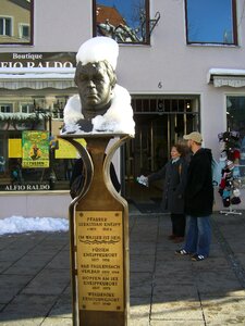 Bust with snow cover snow collar füssen