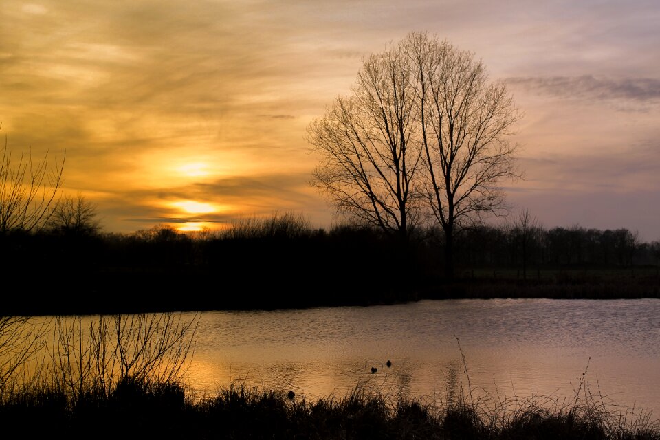 Sonnenunetrgang evening sky romantic