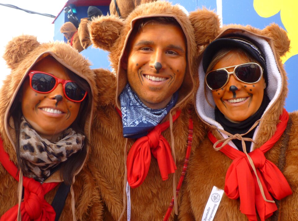 Carnival human masks