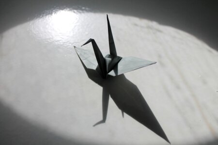 Paper crane crane origami photo