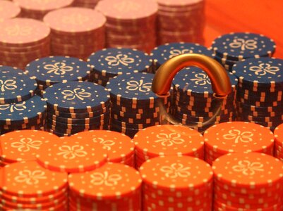 Gambling game casino color photo
