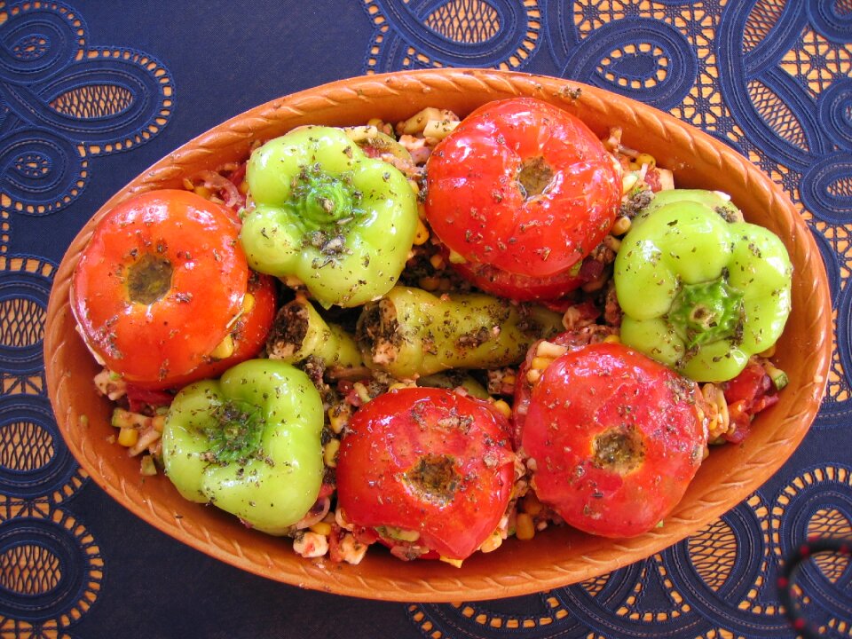 Vegetables grilled oven dish