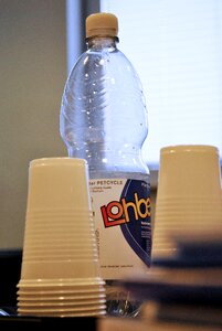 Recycling refreshment plastic cups