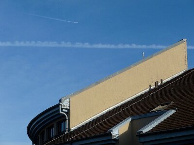 Roof aircraft sky