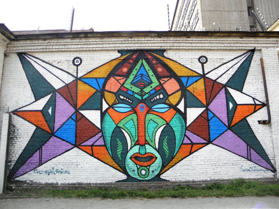 Graffiti building street