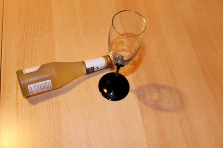 Champagne champagne glass bottle