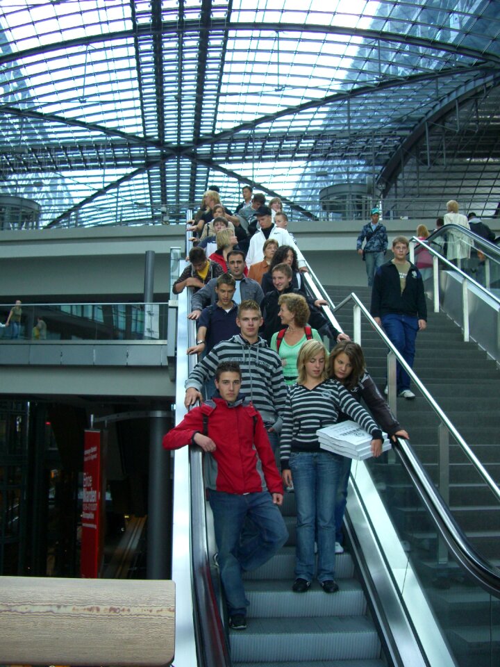 Berlin central station glass roof