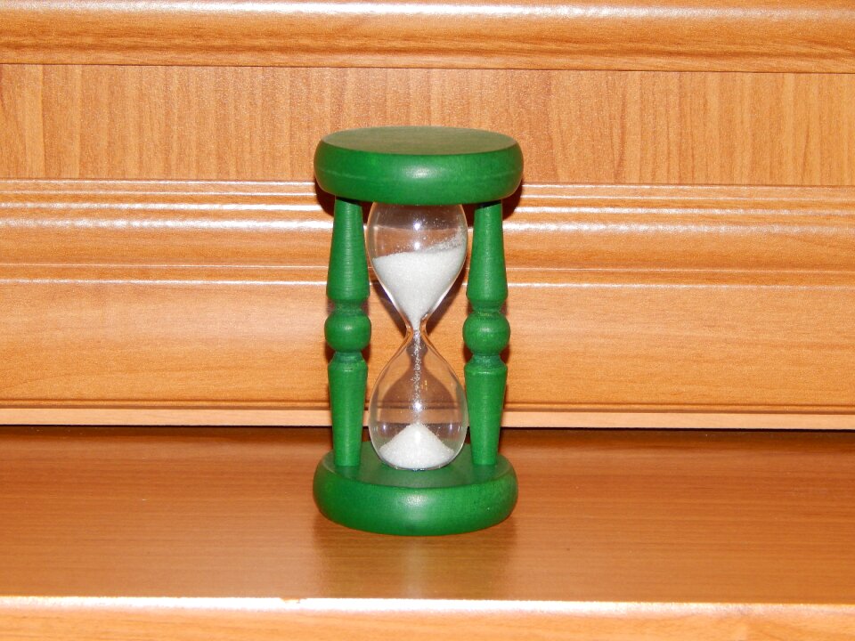 The hourglass time clock