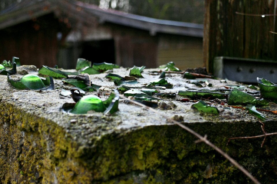 Glass shard broken glass