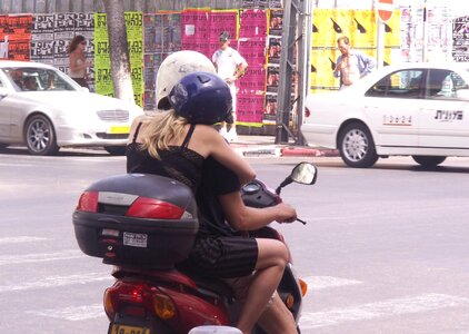 Helmet motorcycle scooter photo