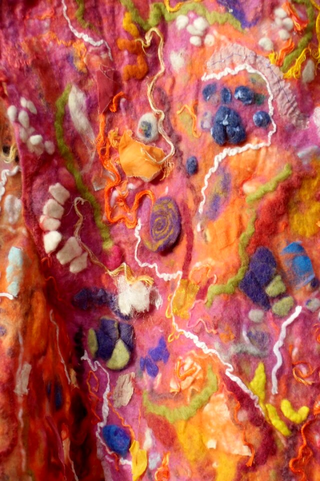 Wool hand labor scarf