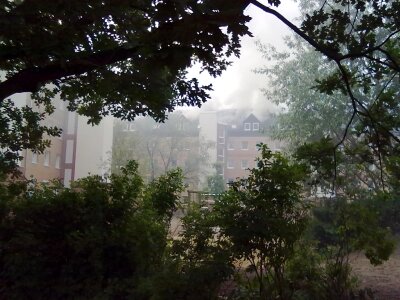 Brand apartment fire smoke