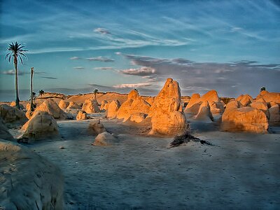 Morning sun tunisia photo