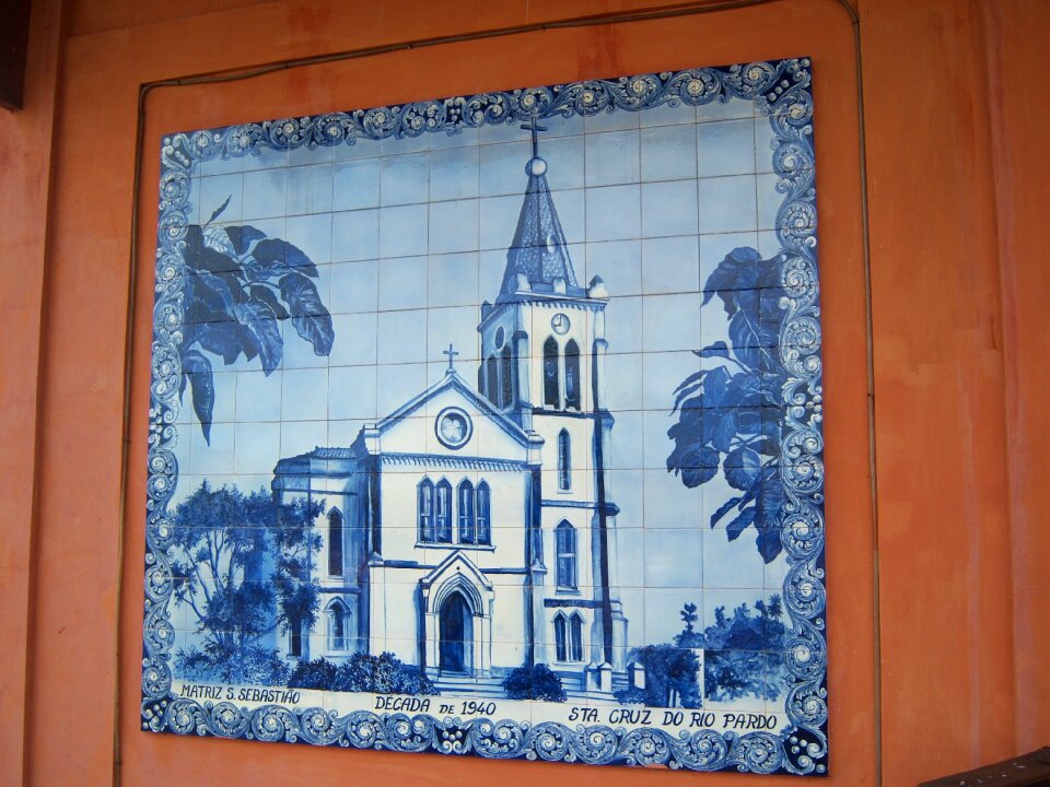 Tiles decorated tiles church