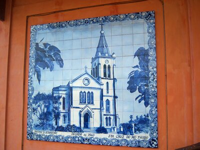 Tiles decorated tiles church
