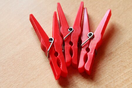 Red clamp plastic