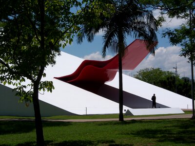 Architecture red ibirapuera park