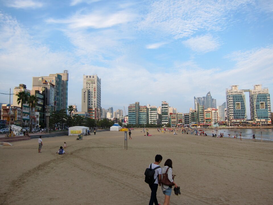 Republic of korea building bathing beach