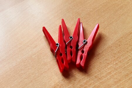Red clamp plastic
