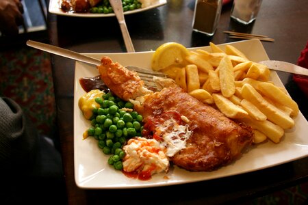 Crisp peas english food