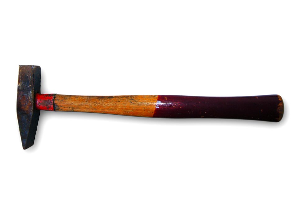 Red tool isolated