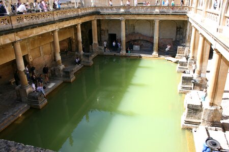 Roman baths bath england photo