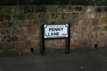 Sign liverpool beatles photo