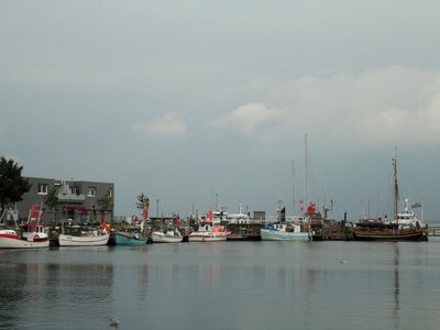 Port sailing ships sea