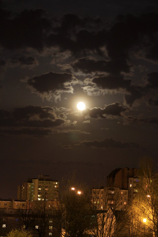 Night buildings osiedle