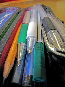 Pens pencil case learning
