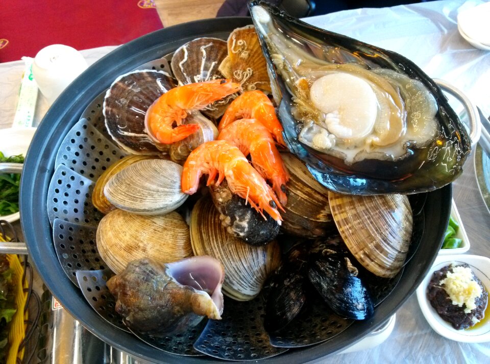 Grilled shellfish food shrimp