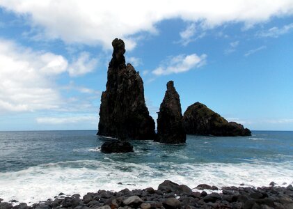 Rock cliff ocean