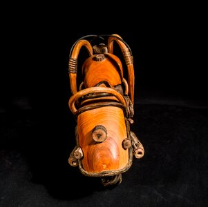 Wooden motorcycle wood model art from thailand