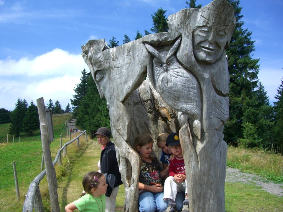 Carving mask eagle owl
