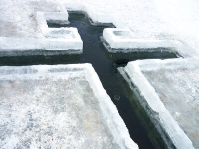 Baptism jordan ice hole