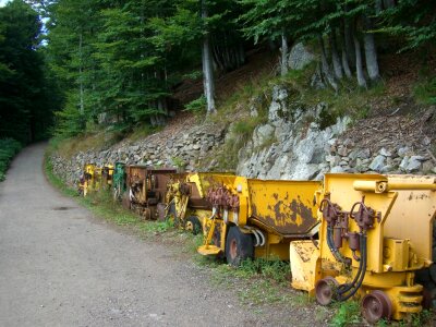 Rail transport trolley museum mine silver mine photo