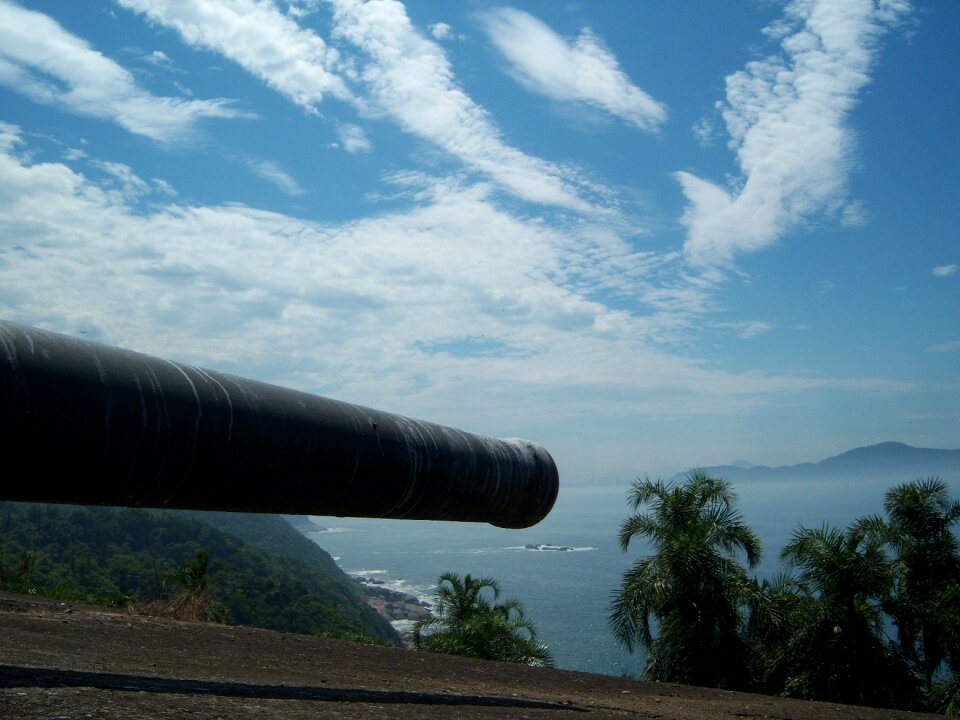 Fortress praia grande old cannon