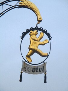 Sideboard gilded wrought ironwork