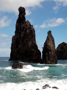 Rock cliff ocean