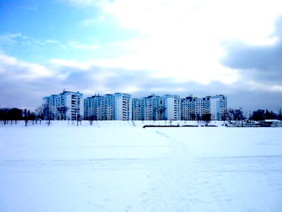 Blue clouds sky